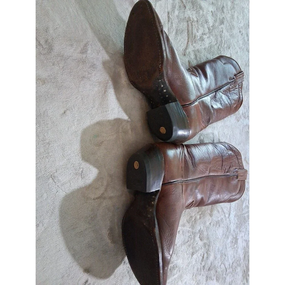 Vintage Women’s Brown Tony Lama Embroidered Cowboy Boots Size 6 - Picture 11 of 13